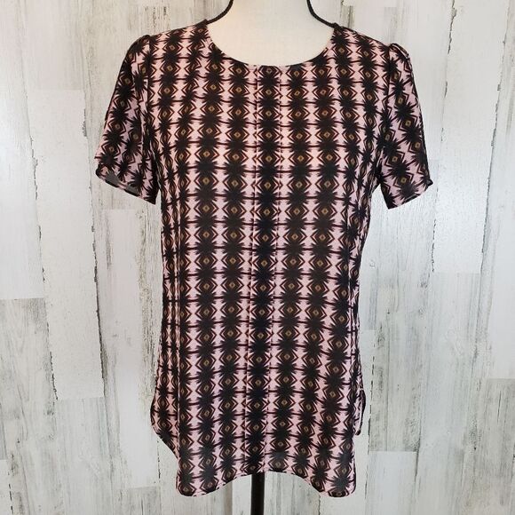 J. Crew Ikat Print Blouse Sz 2 - Picture 1 of 9